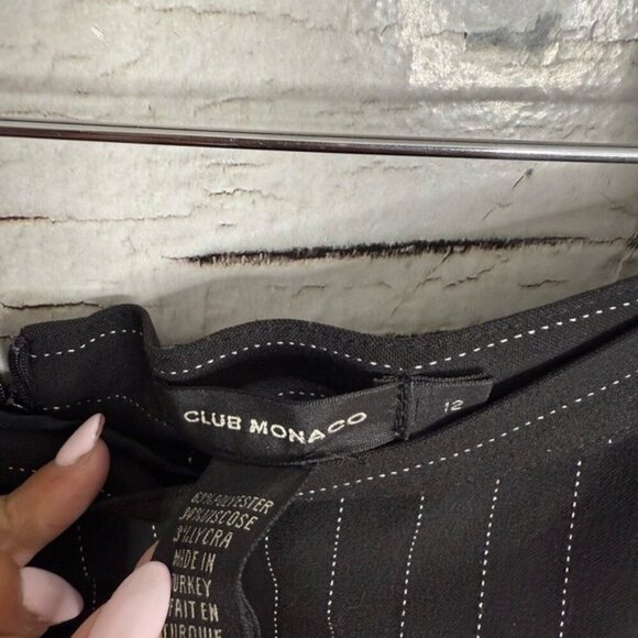 Club Monaco Black and White Pencil Skirt Knee-Length Work size 12 - Picture 4 of 6